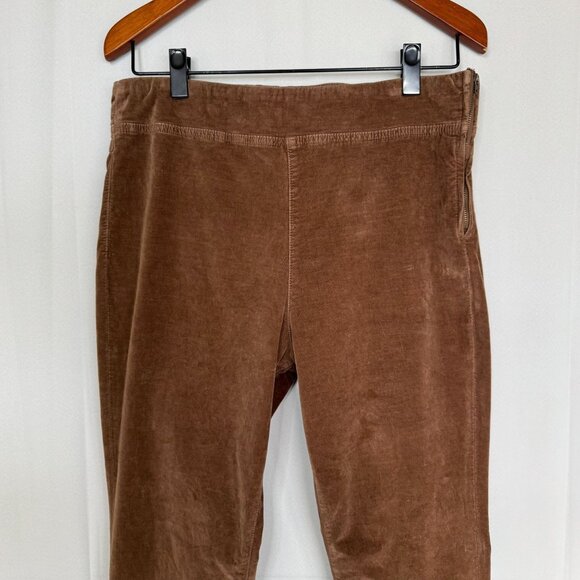Free People In My Feelings Brown Cropped Bootcut Stretch Corduroy Pant Large - Picture 4 of 13